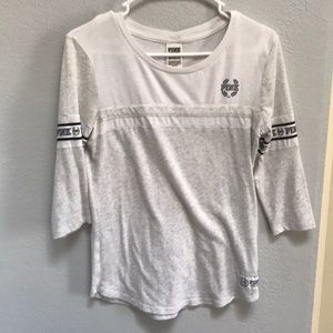 Pink long sleeved shirt